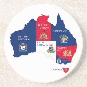 Map of Australia Coaster