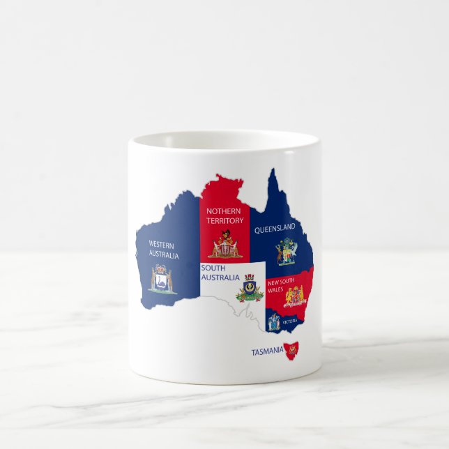 Map of Australia Coffee Mug (Center)