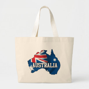 Map Of Australia Large Tote Bag