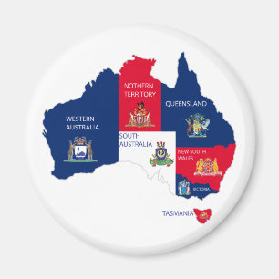 Map of Australia Magnet