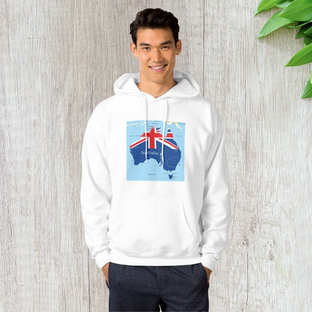 Map Of Australia Mens Hoodie (Creator Uploaded)