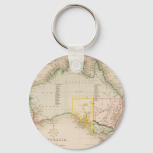 Map of Australia & New Zealand Key Ring
