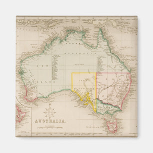 Map of Australia & New Zealand Magnet