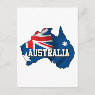Map Of Australia Postcard