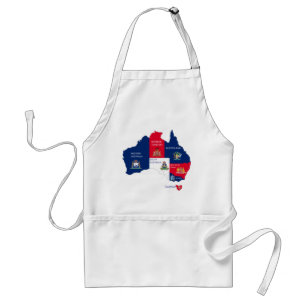 Map of Australia Standard Apron