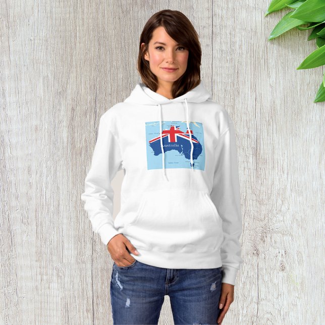 Map Of Australia Womens Hoodie (Creator Uploaded)
