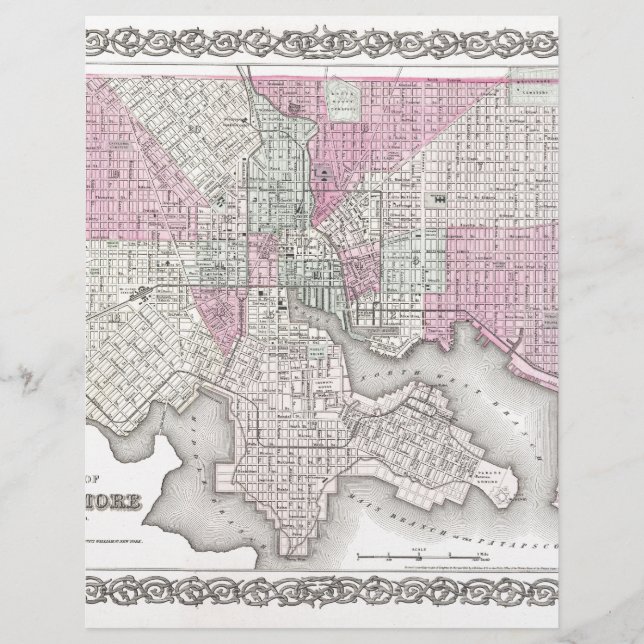 Map of Baltimore Maryland (Front)