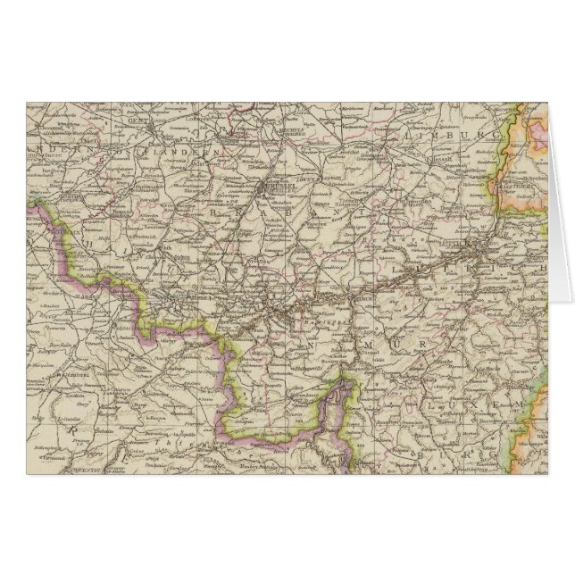 Map of Belgium and Luxembourg (Front Horizontal)