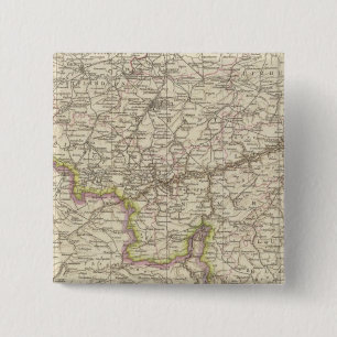 Map of Belgium and Luxembourg 15 Cm Square Badge