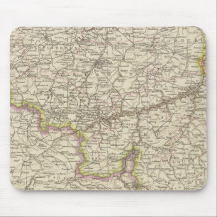 Map of Belgium and Luxembourg Mouse Mat