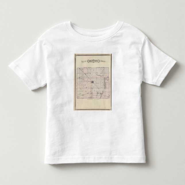 Map of Benton County Toddler T-Shirt (Front)