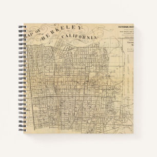 Map of Berkeley, California Notebook
