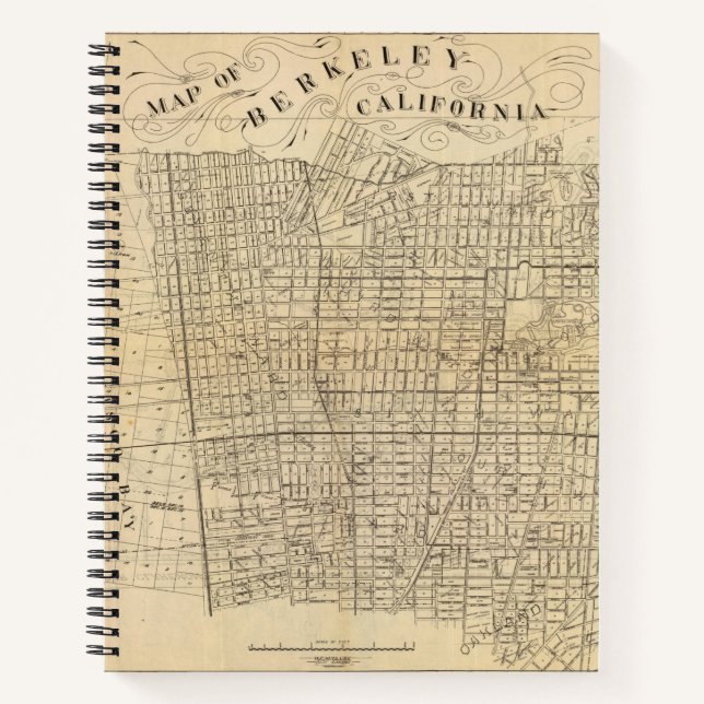 Map of Berkeley, California Notebook (Front)