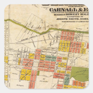 Map of Berkeley Square Sticker