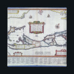Map of Bermuda Magnet<br><div class="desc">English School's Map of Bermuda (colour engraving) located at a Private Collection.</div>