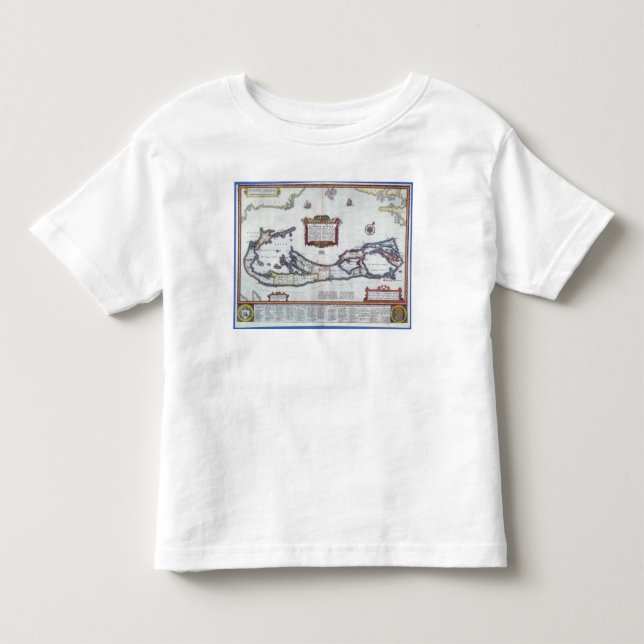 Map of Bermuda Toddler T-Shirt (Front)