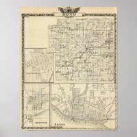 Map of Bond County, Alton