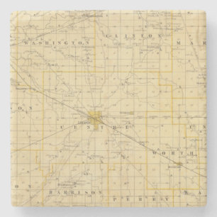 Map of Boone County Stone Coaster