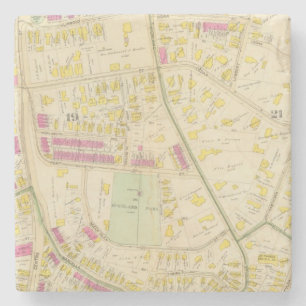Map of Boston 7 Stone Coaster
