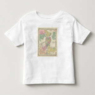 Map Of Boston And Adjacent Cities Toddler T-Shirt