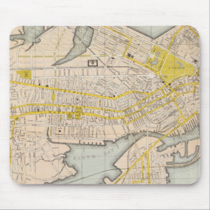 Map Of Boston Mouse Mat