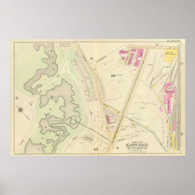 Map of Boston Poster (Front)