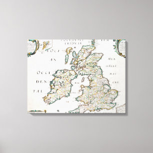 Map of Britain and Ireland, published Paris 1640 ( Canvas Print