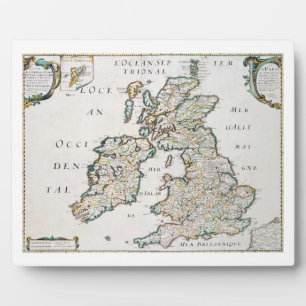 Map of Britain and Ireland, published Paris 1640 ( Plaque