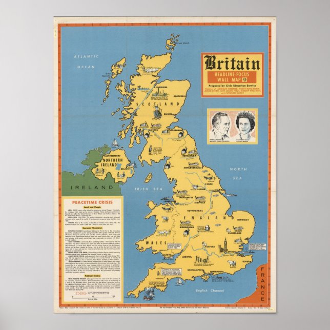 Map of Britain: Headline-Focus Poster (Front)