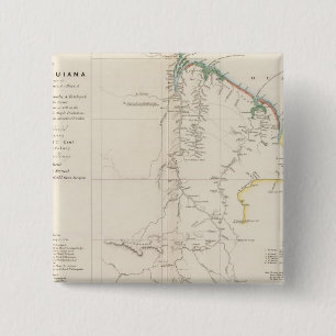 Map of British Guiana 15 Cm Square Badge