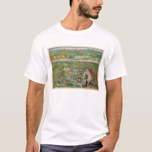 Map of Cadiz, from 'Civitates Orbis Terrarum' by G T-Shirt