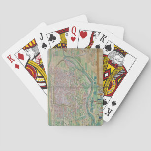 Map of Cairo, from 'Civitates Orbis Terrarum' by G Playing Cards