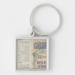 Map of California 2 Key Ring