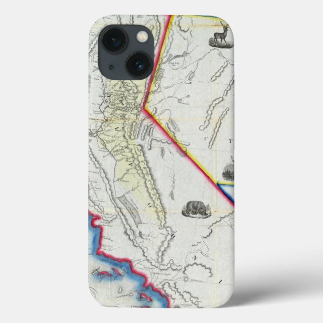 Map of California Case-Mate iPhone Case (Back)