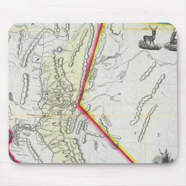 Map of California Mouse Mat (Front)
