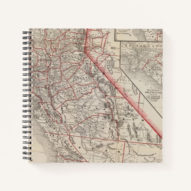 Map of California Notebook (Front)