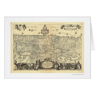 Map of Canaan The Land of Promise By Moxon 1680