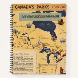 Map of Canada - Canada's Parks Notebook