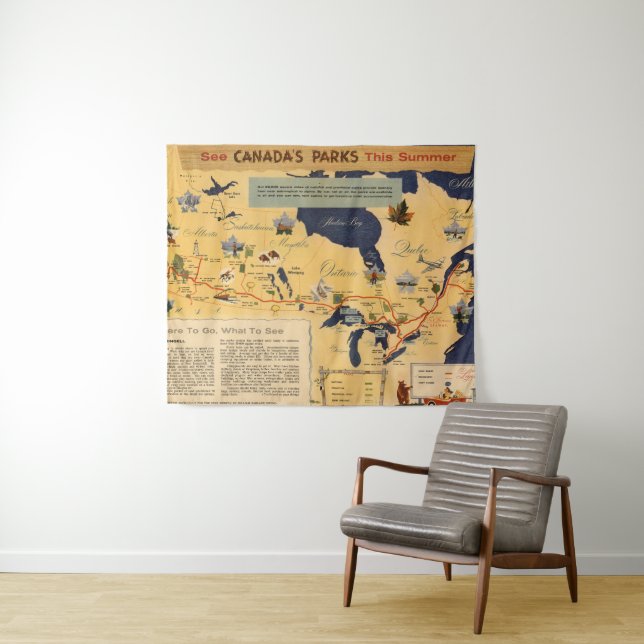 Map of Canada - Canada's Parks Tapestry (In Situ (Horizontal))
