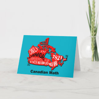 Map of Canada Greeting Card - Blank inside