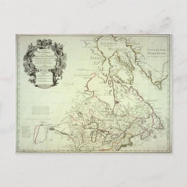 Map of Canada Postcard (Front)