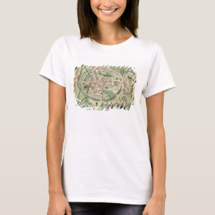 Map of Canterbury, from 'Civitates Orbis Terrarum' T-Shirt