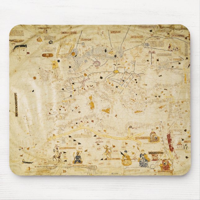 Map of Charles V, Map of Mecia Mouse Mat (Front)