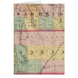 Map of Charlevoix and Antrim counties, Michigan