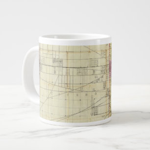 Map of Chicago Large Coffee Mug