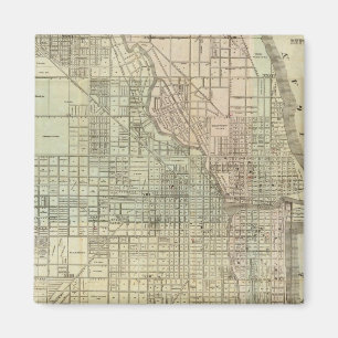 Map Of Chicago Magnet