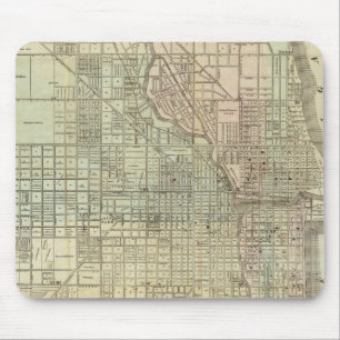 Map Of Chicago Mouse Mat
