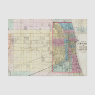 Map of Chicago Tissue Paper