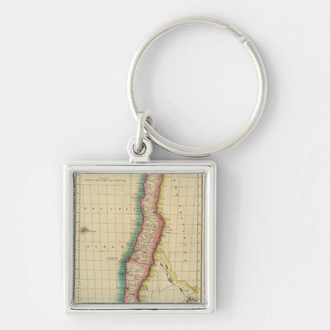 Map Of Chilli Key Ring (Front)