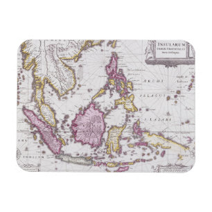 Map of China & Indonesia   1710 Magnet